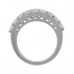 1.50 Ct Round Diamond Wedding Band in Stylish 14 kt White Gold Mounting Rings